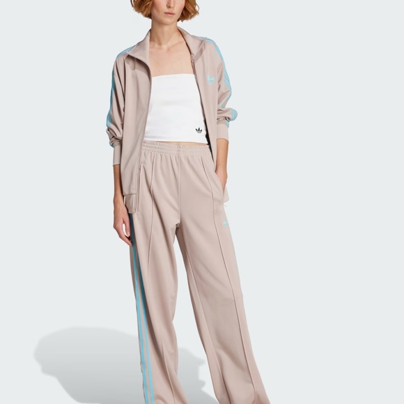 Adidas Adicolor Classic Firebird Loose Track Pants Wonder Taupe - Picture 1 of 6